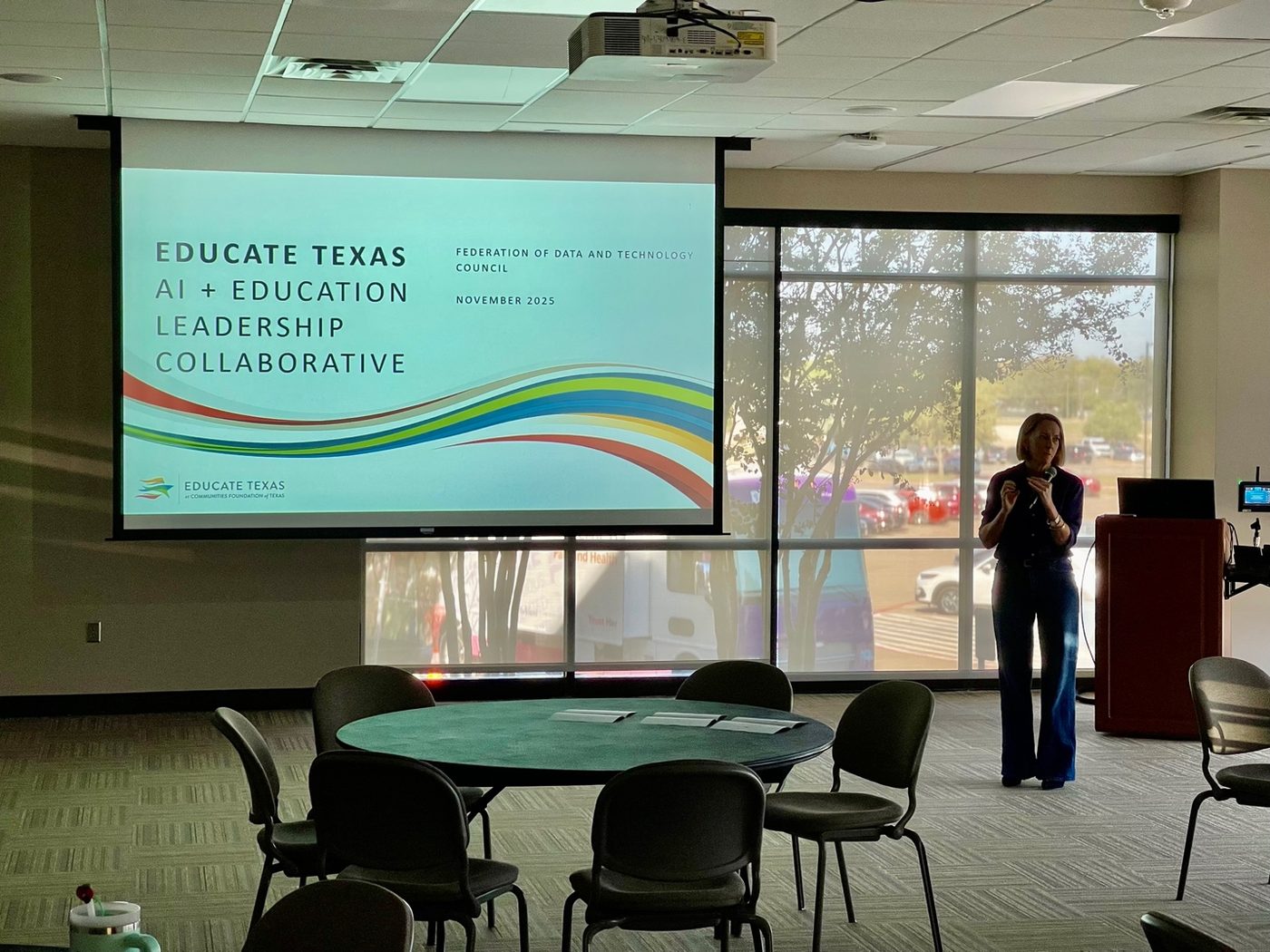 Dr. Kerri Briggs — Opening the AI + Education Leadership Collaborative session.