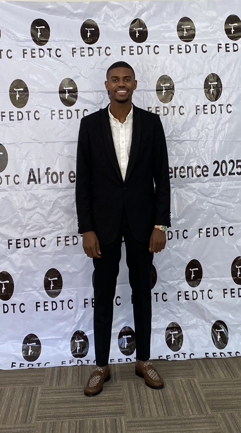Osasenaga Usoh — Hosting the AI for Education Conference 2025 at Dallas College.