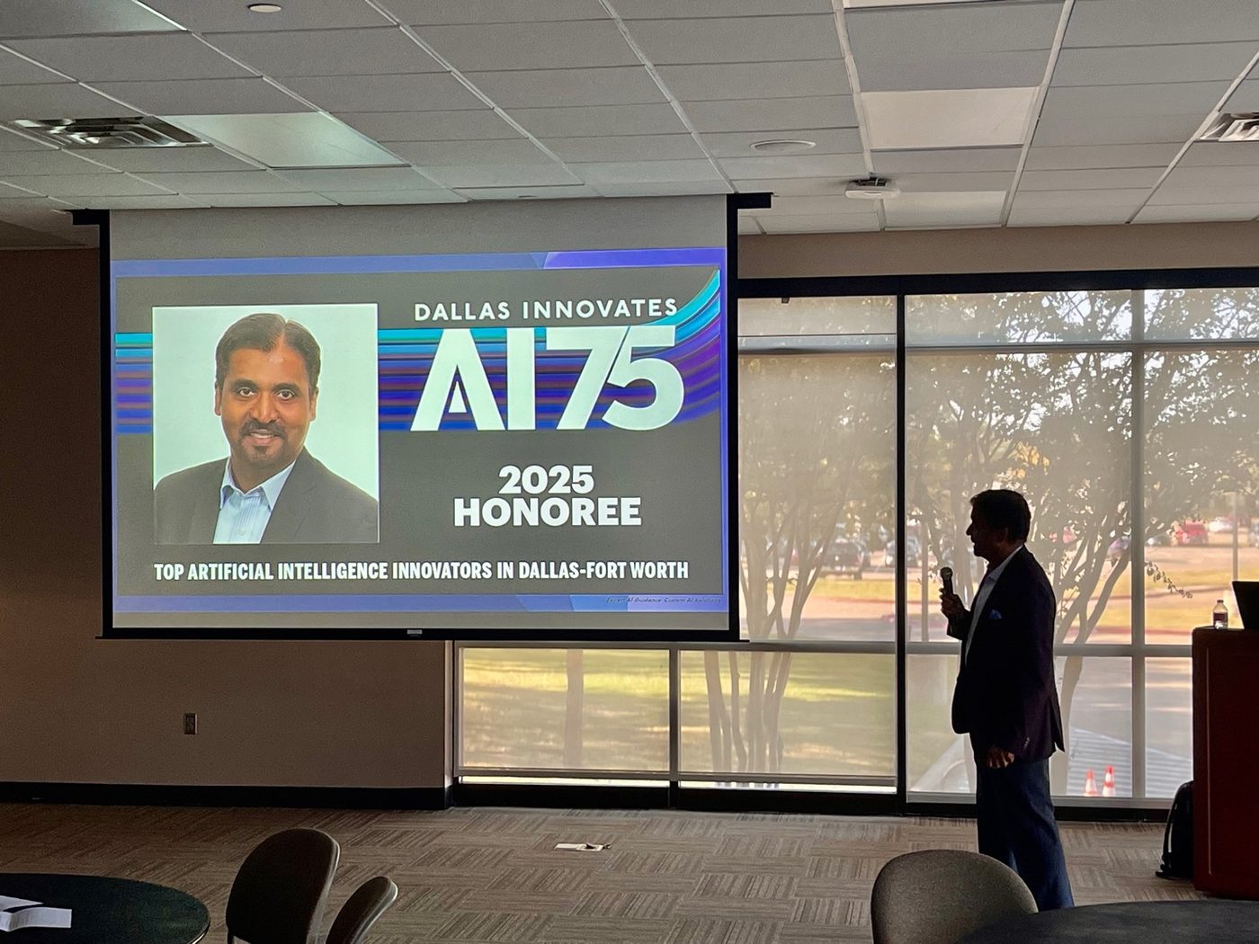Dr. Yeshwant — Recognised among the top artificial intelligence innovators in Dallas-Fort Worth.